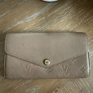 Louis Vuitton Empreinta Elegant Taupe Leather Wallet